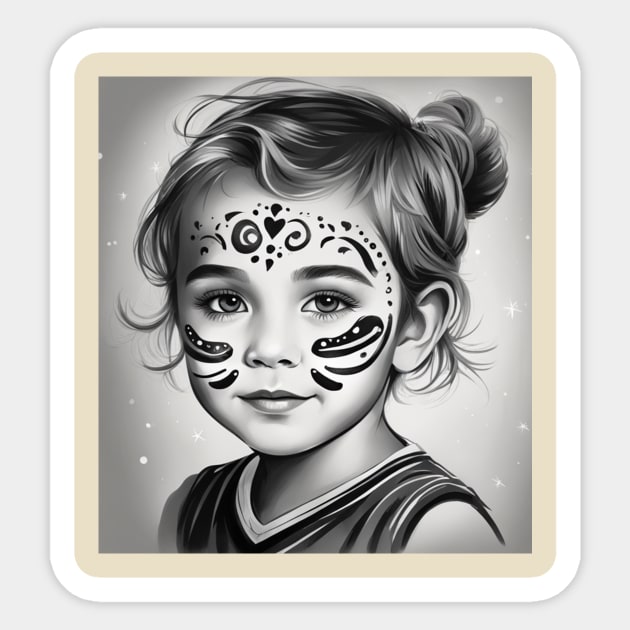 face painting Sticker by XtremePizels